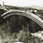 Ponte sul fiume Bradano_Matera_1955 in costruzione